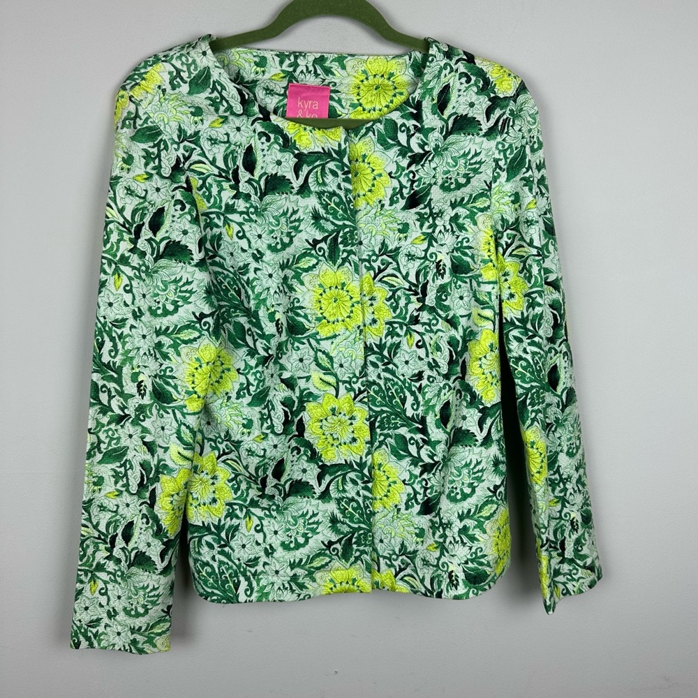 NWOT Kyra & Ko Floral Jacquard Jacket Size 42 (US 10)